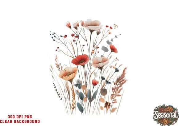 Blooming Visions: Using Watercolor Wild Flower Clipart Wedding