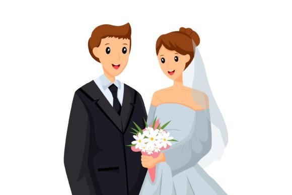 Charming Wedding Illustrations: Vector Art for Modern Designers