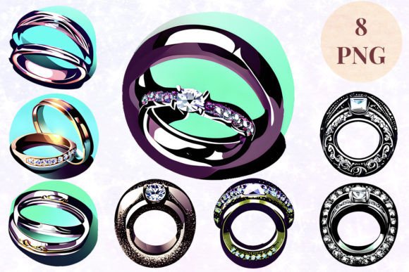 Stunning Wedding Ring Clipart for Creative Projects