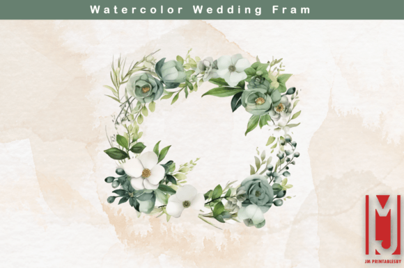 Watercolor Wedding Fram: A Versatile Asset for Modern Designers