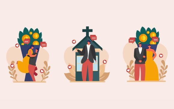 Wedding Celebration Flat Bundle Design: Your All-in-One Creative Toolkit