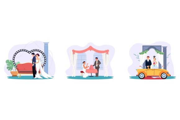 Wedding Happy Party Flat Bundle: A Designer's Toolkit