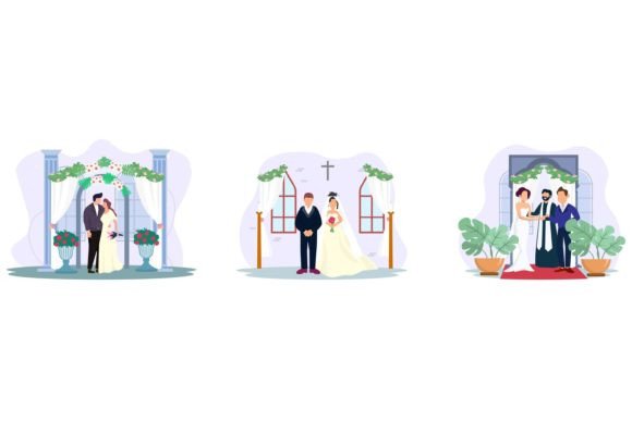 Wedding Interior Room Flat Design: A Versatile Visual Asset