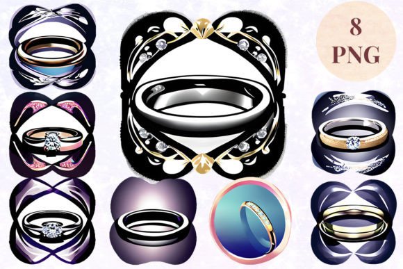 Wedding Ring 41 Clipart PNG: Design Assets for Creative Projects